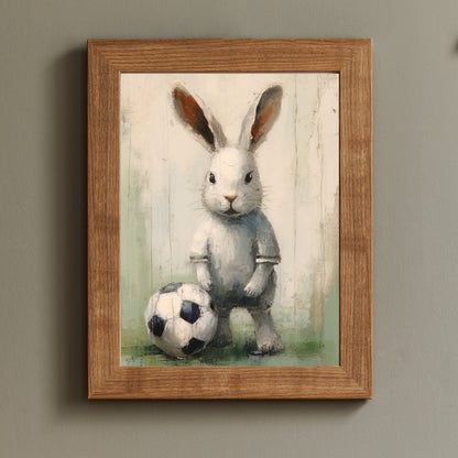 Football Nursery Decor, Woodland Animal Wall Art, Boys Room Decor - WildfieldPrints