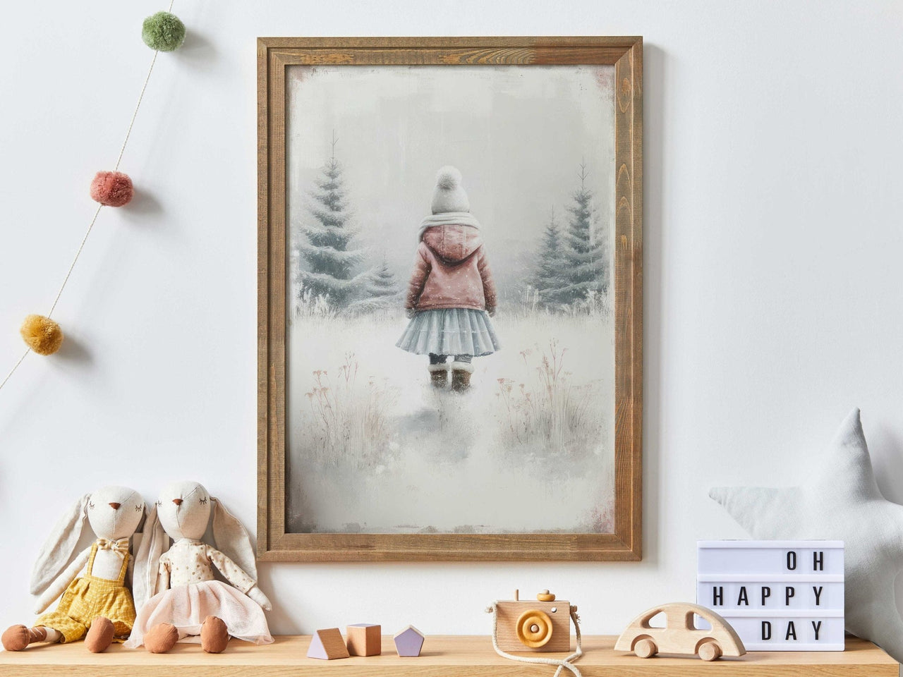Winter Wonderland Print – Forest Girls Room Wall Art