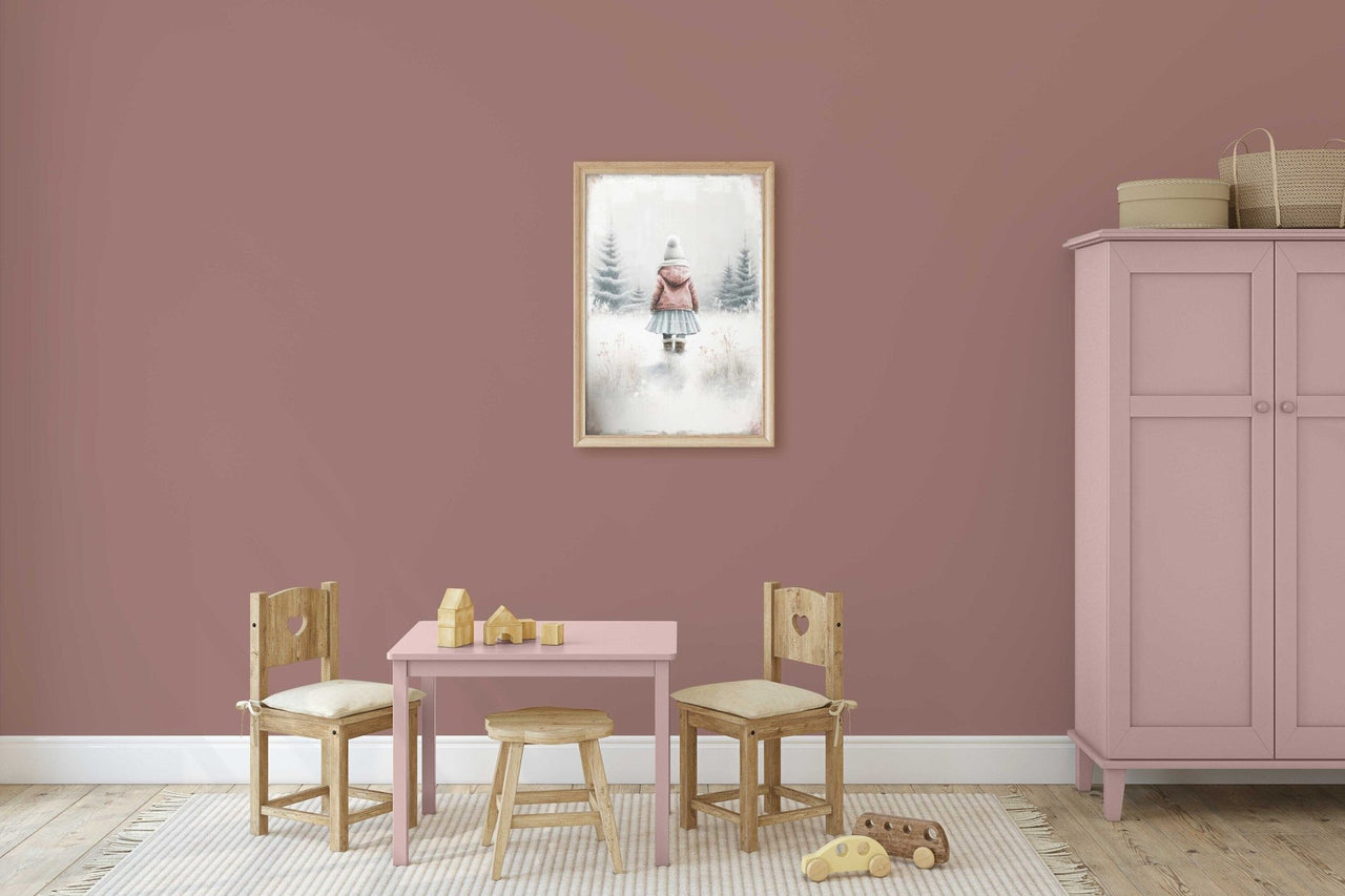 Winter Wonderland Print – Forest Girls Room Wall Art