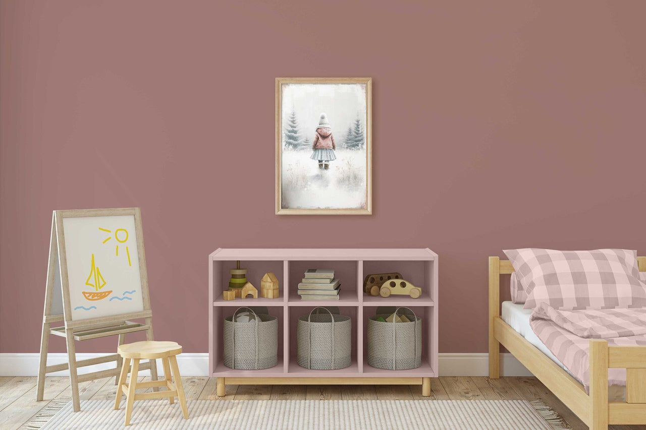 Winter Wonderland Print – Forest Girls Room Wall Art