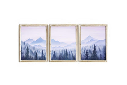Forest & Mountain Art, Nature Nursery Decor, Misty Landscape Prints - WildfieldPrints