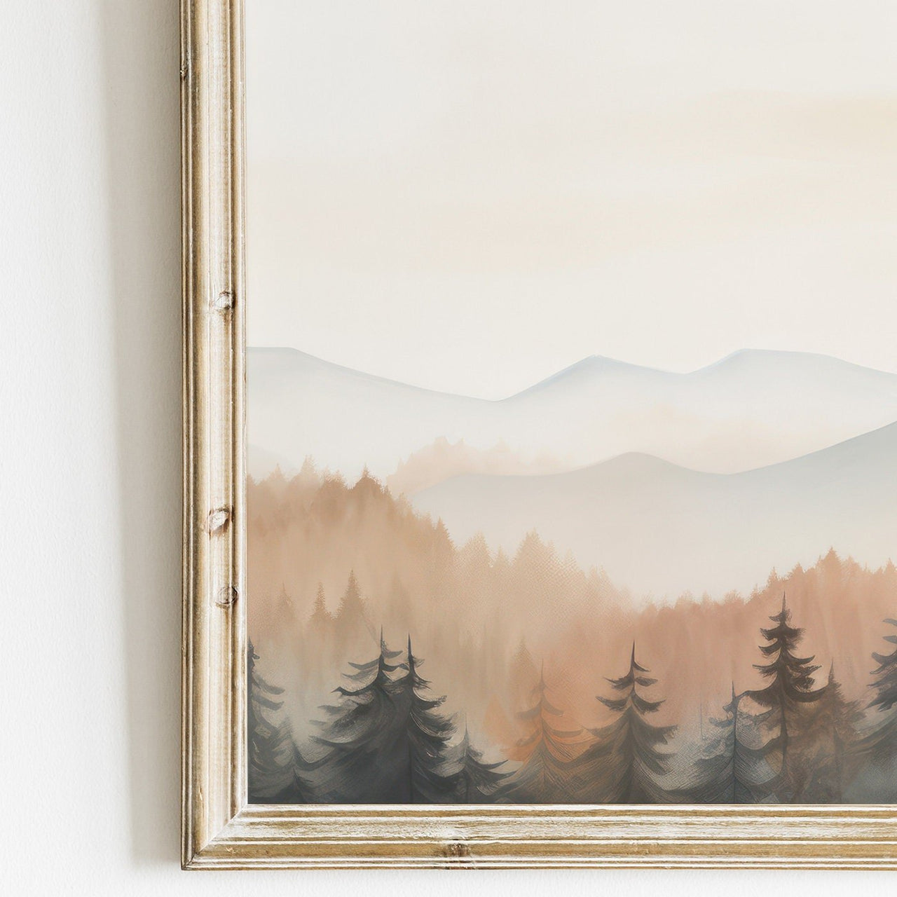 Forest & Mountain Print – Nature Nursery Wall Art for Kids • Set of 3