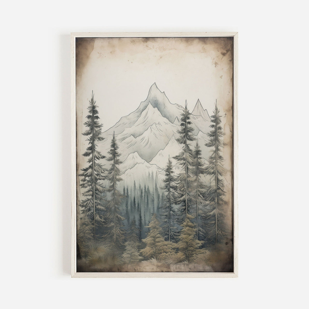 Forest & Mountain Wall Art – Nature Living Room Decor