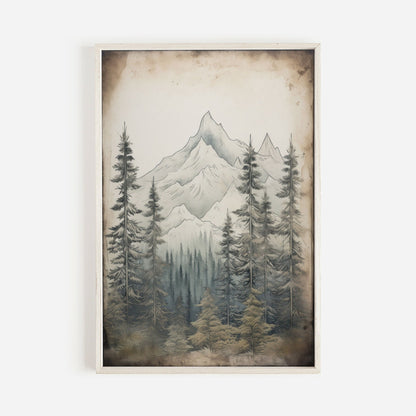 Forest & Mountain Wall Art, Vintage Nature Decor for Outdoor Lovers - WildfieldPrints