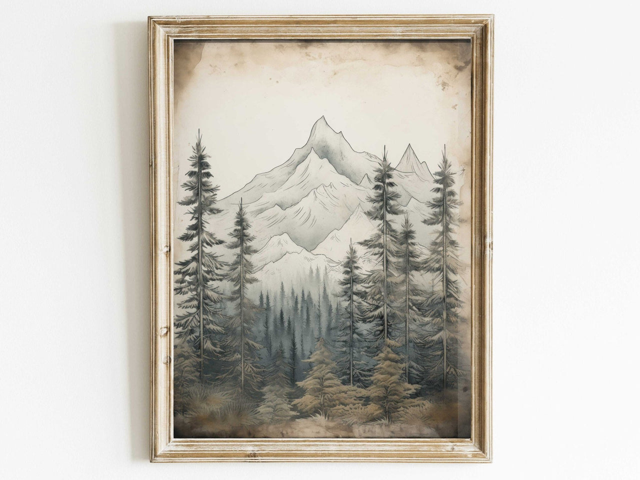 Forest & Mountain Wall Art – Nature Living Room Decor