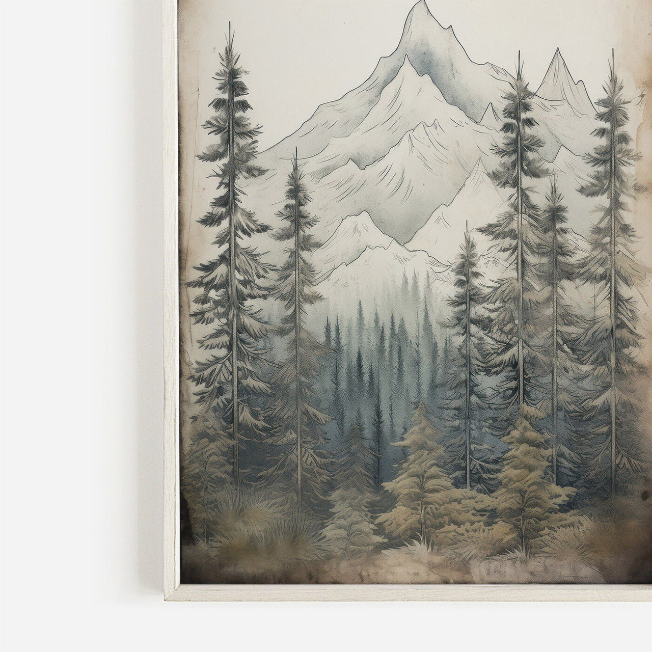 Forest & Mountain Wall Art – Nature Living Room Decor