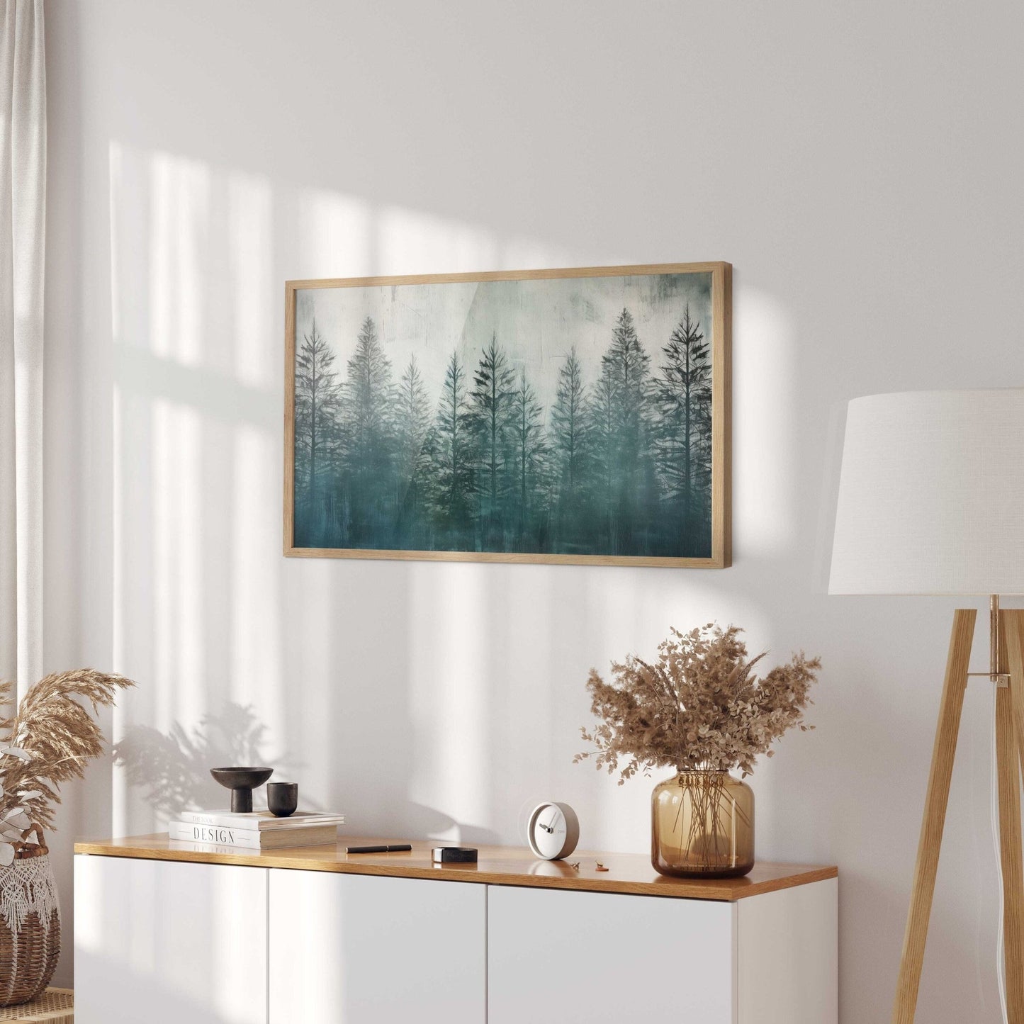 Forest Wall Art, Rustic Landscape Decor, Snowy Fir & Pine Print - WildfieldPrints