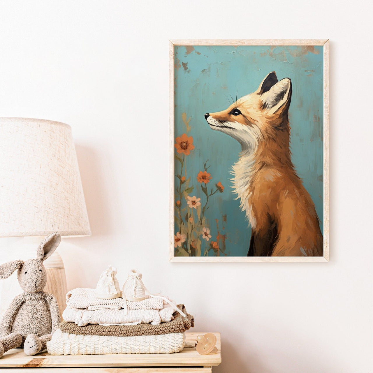 Fox Wall Art – Animal Nursery Print