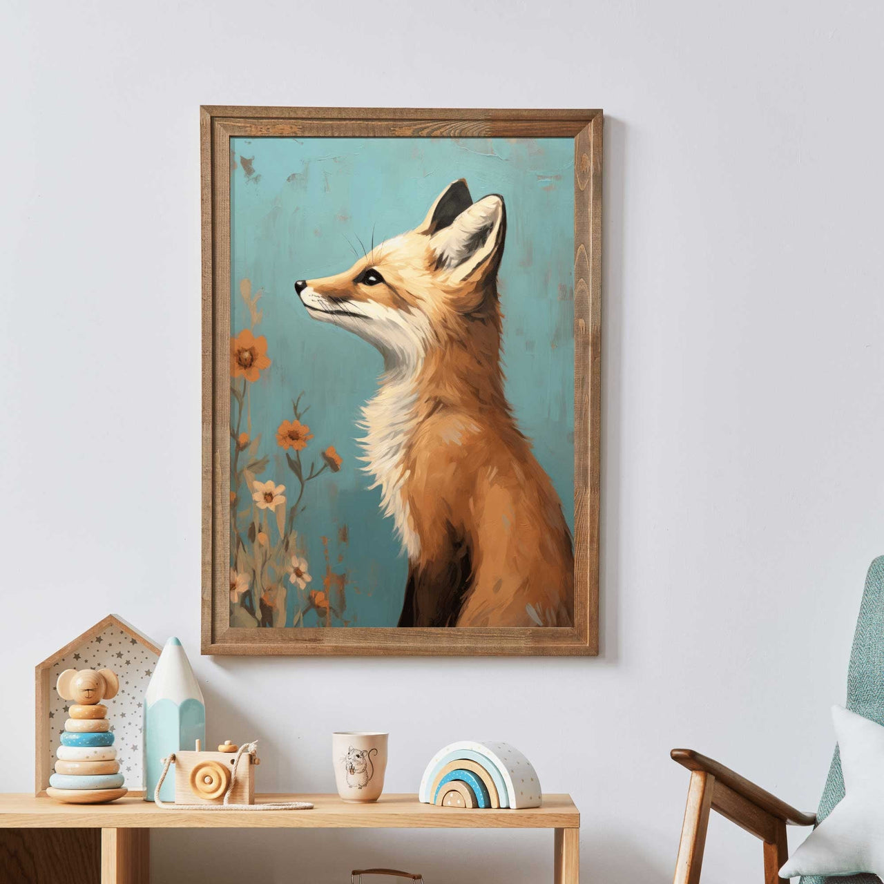 Fox Wall Art – Animal Nursery Print