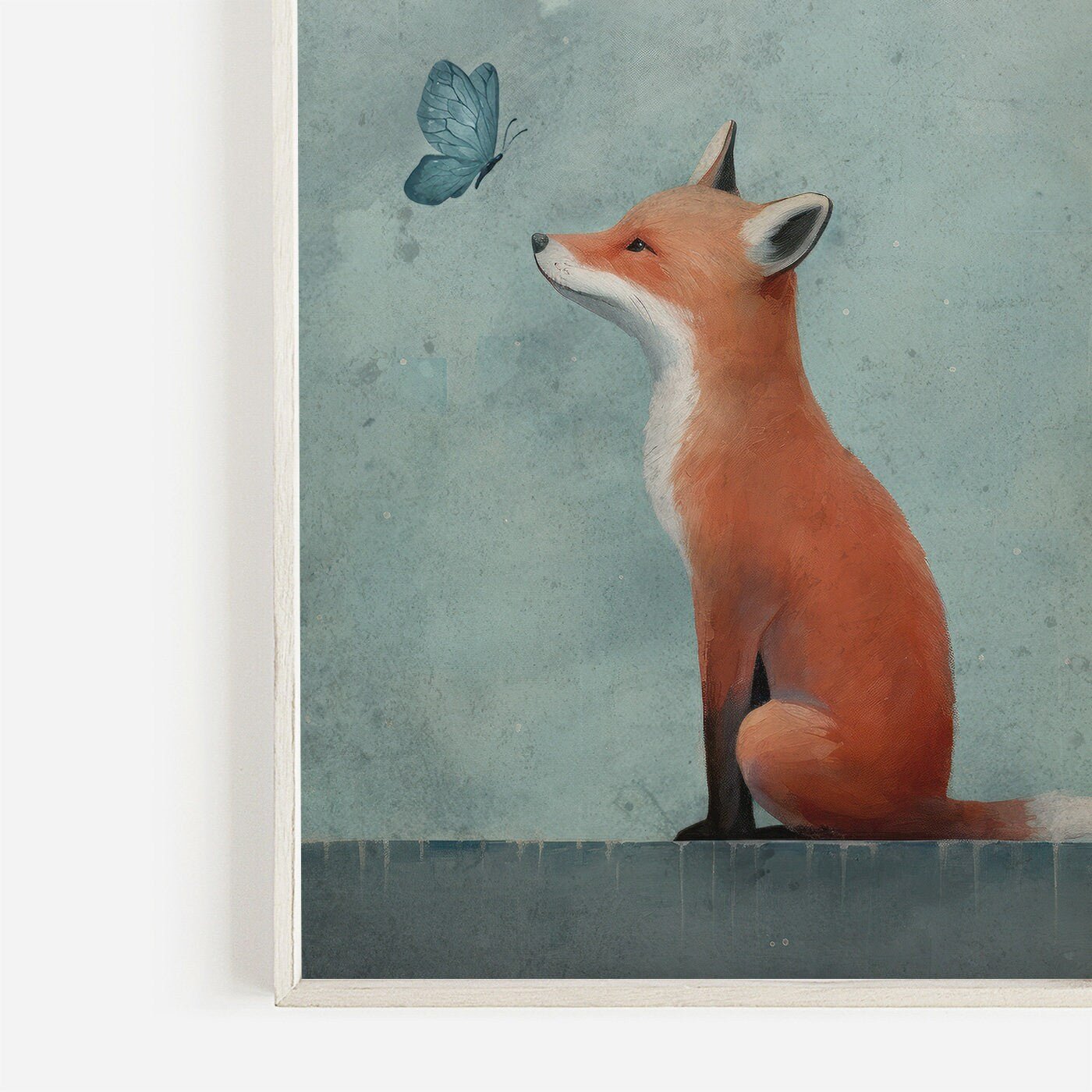Fox Nursery Decor, Cute Animal Art Print, Woodland Kids Room Wall Art - WildfieldPrints