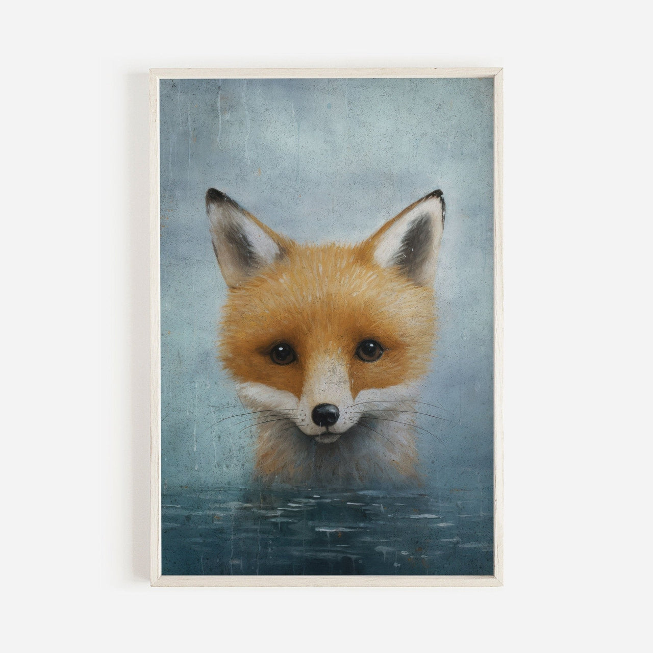 Red Fox Wall Art – Woodland Kids Room Decor
