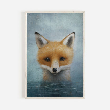 Fox Nursery Decor, Woodland Animal Wall Art, Kids Room Print - WildfieldPrints