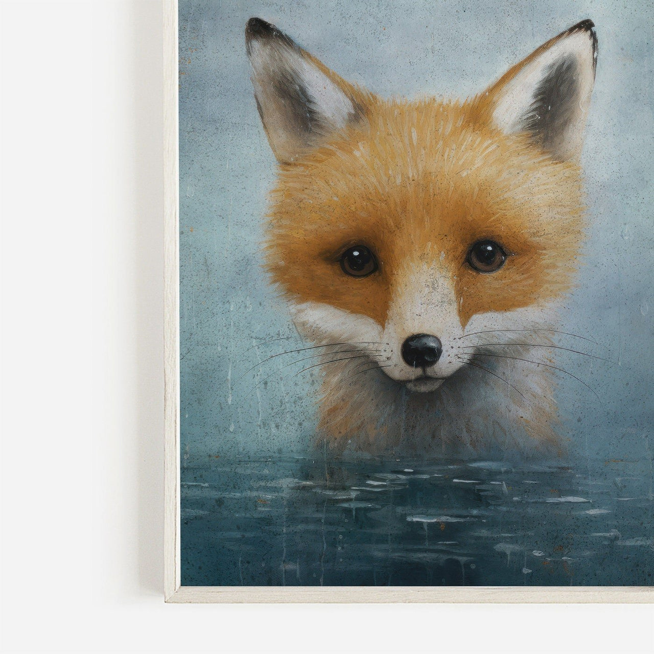 Red Fox Wall Art – Woodland Kids Room Decor