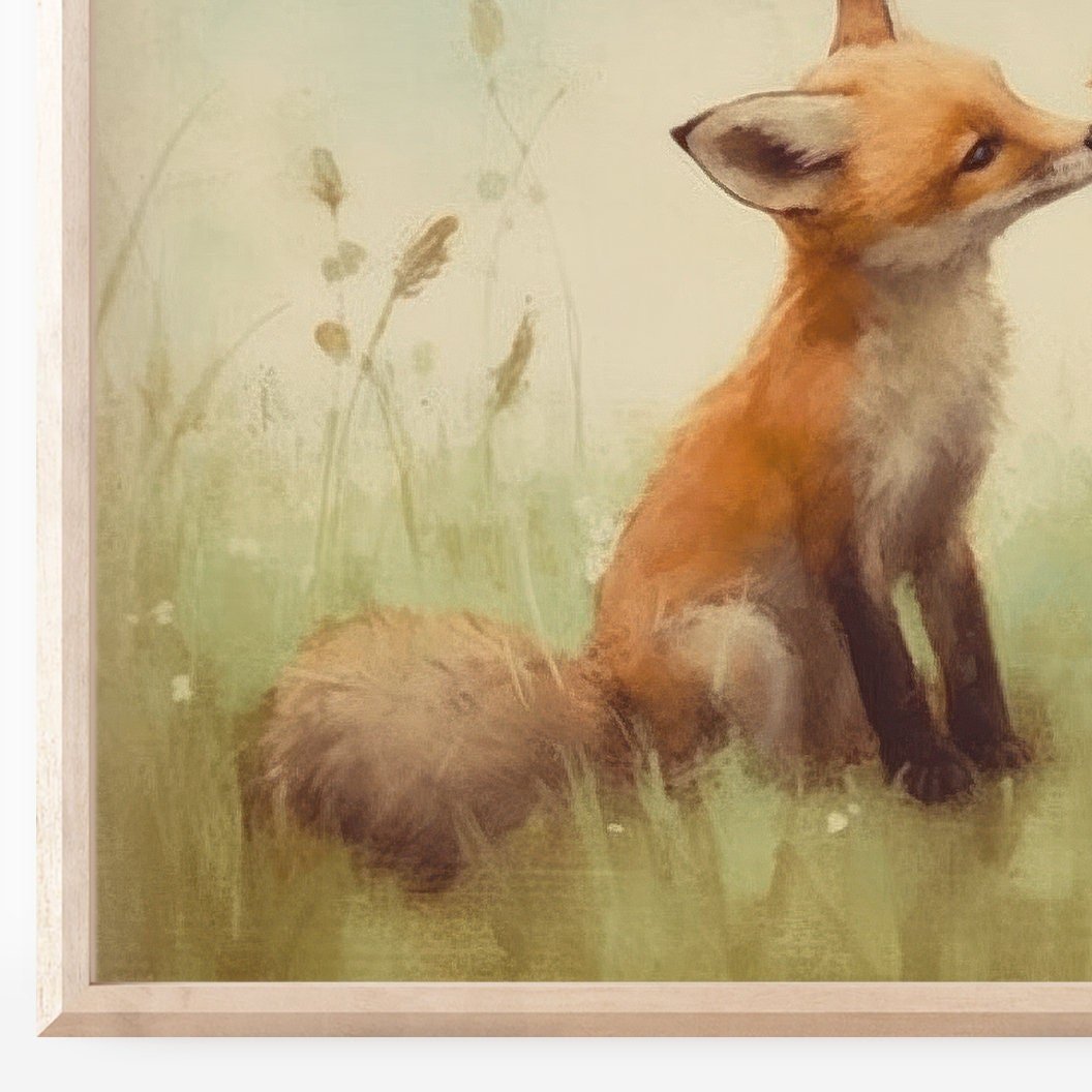 Fox Wall Art – Animal Nursery Print