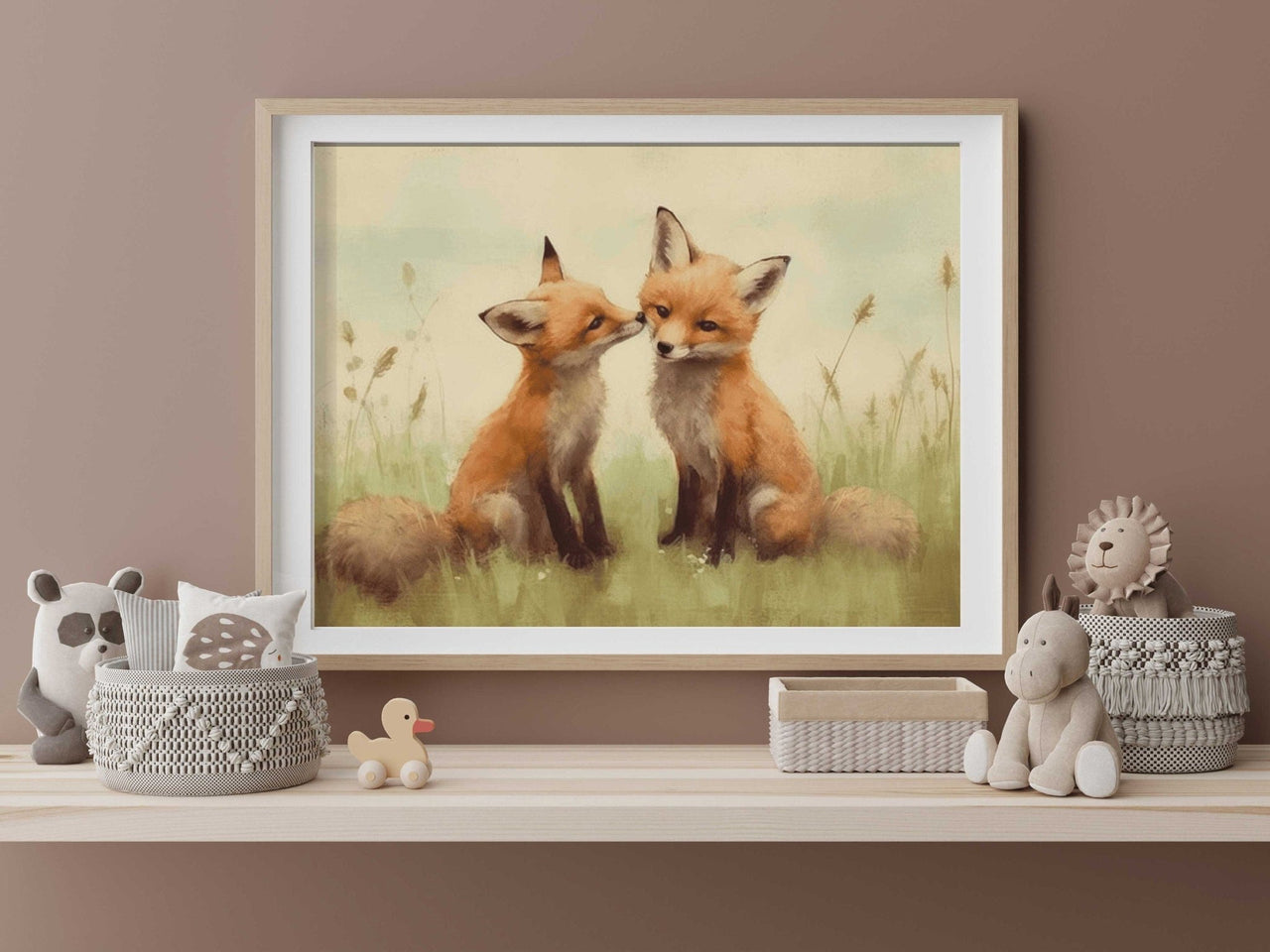 Fox Wall Art – Animal Nursery Print