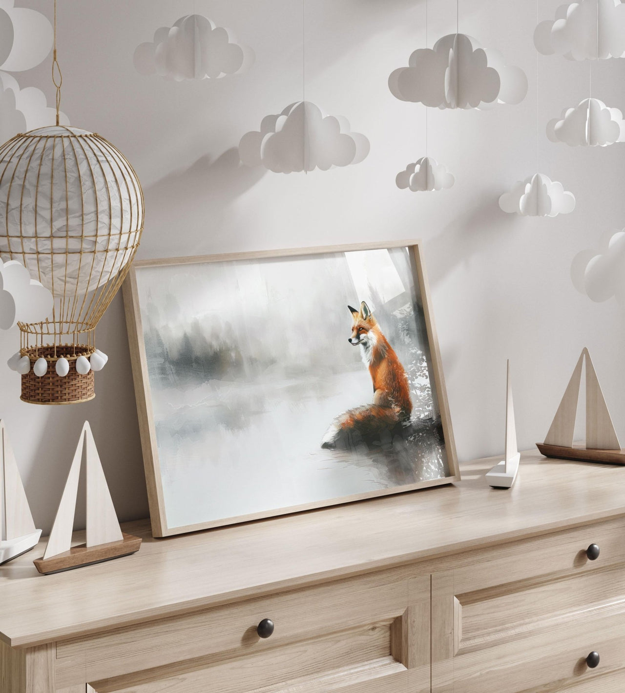 Fox Wall Art – Woodland Nursery Print
