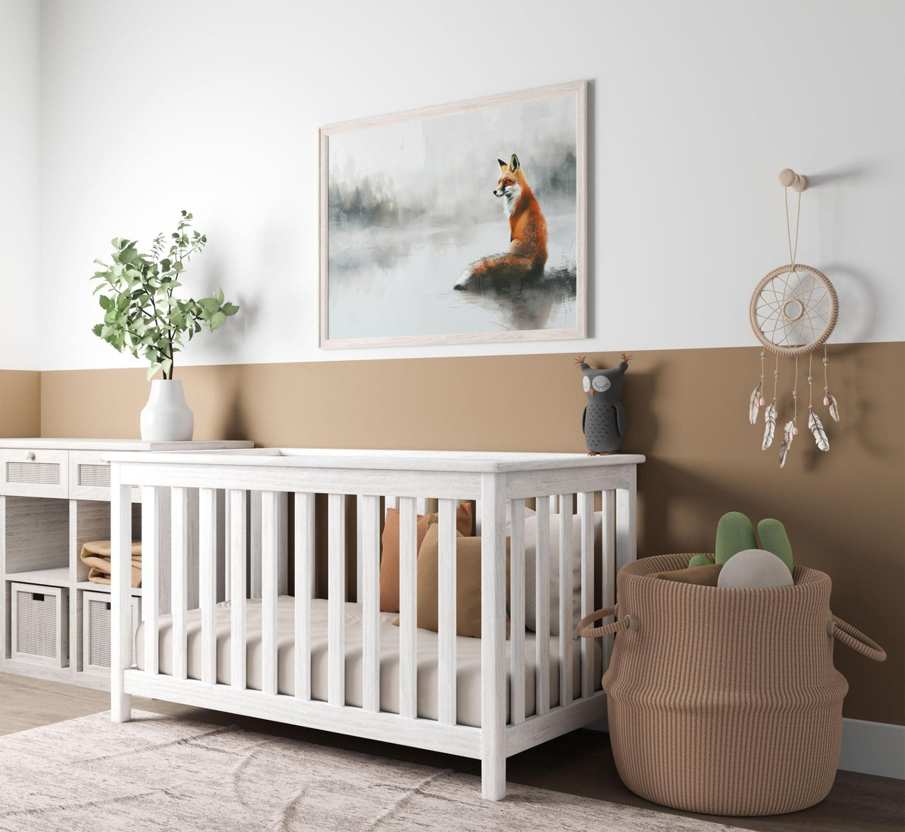 Fox Wall Art – Woodland Nursery Print