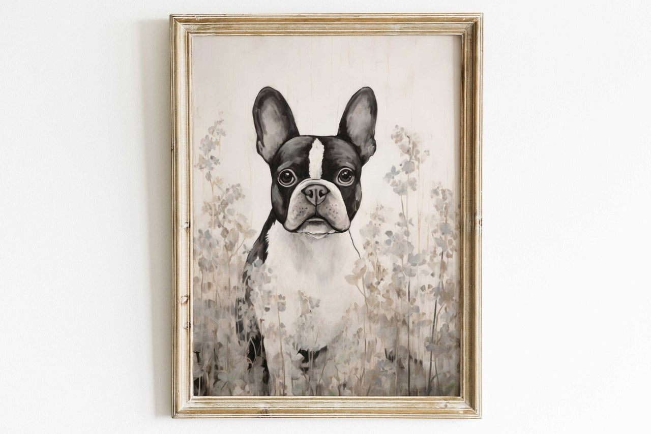French Bulldog Wall Art – Dog Nursery Print for Kids Room