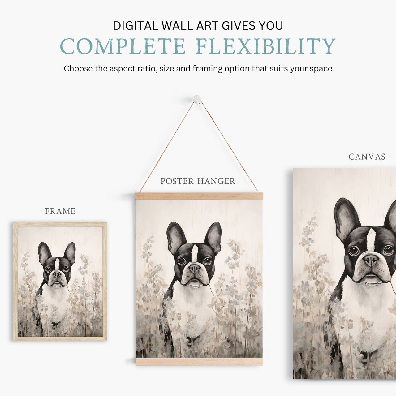 French Bulldog Wall Art – Dog Nursery Print for Kids Room
