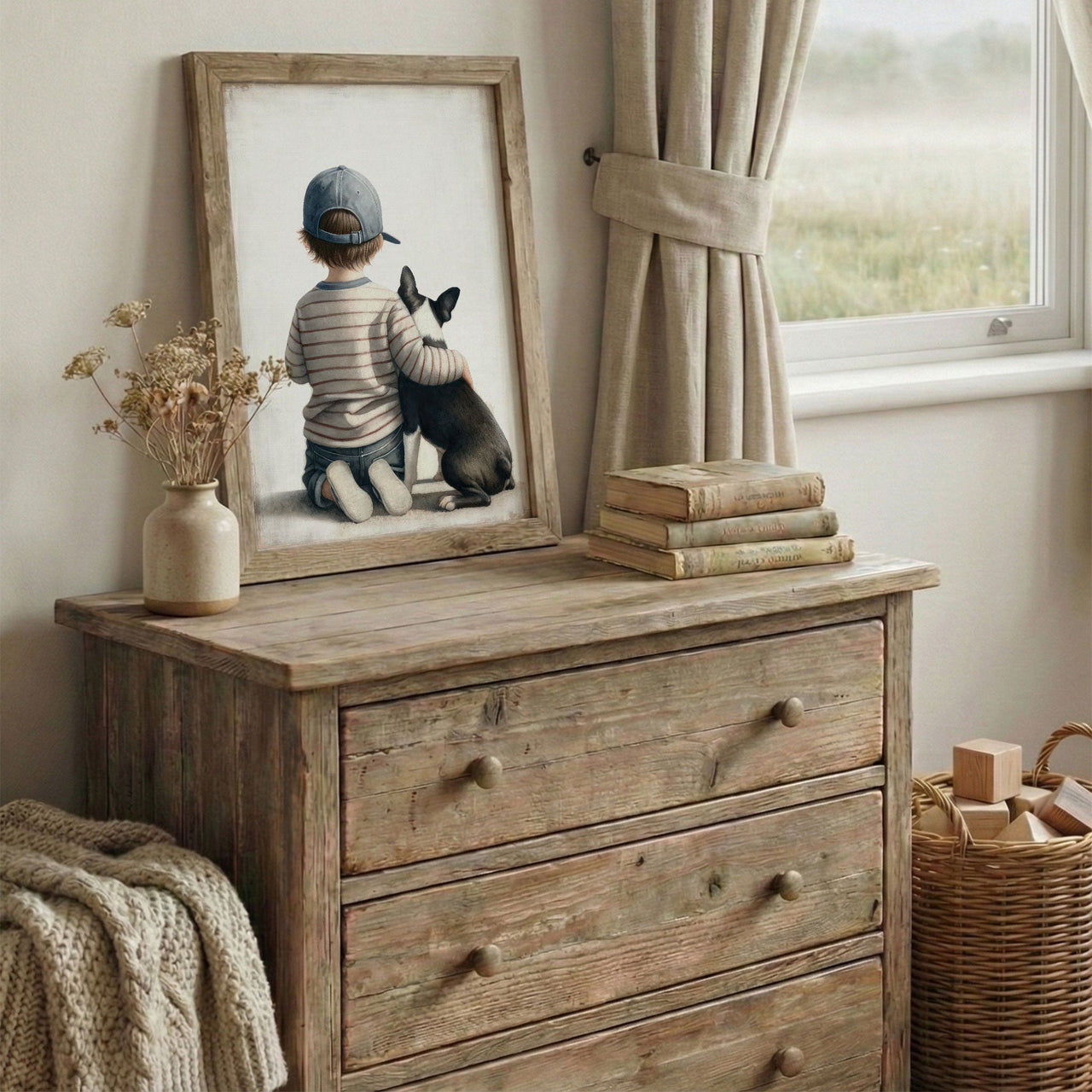 French Bulldog Wall Art – Puppy Boys Room Decor
