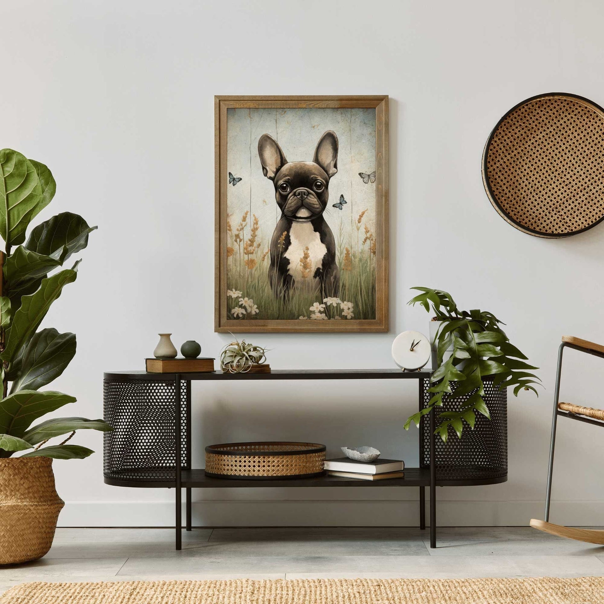French Bulldog Wall Art, Vintage Dog Decor, Ideal Gift for Pet Lovers - WildfieldPrints