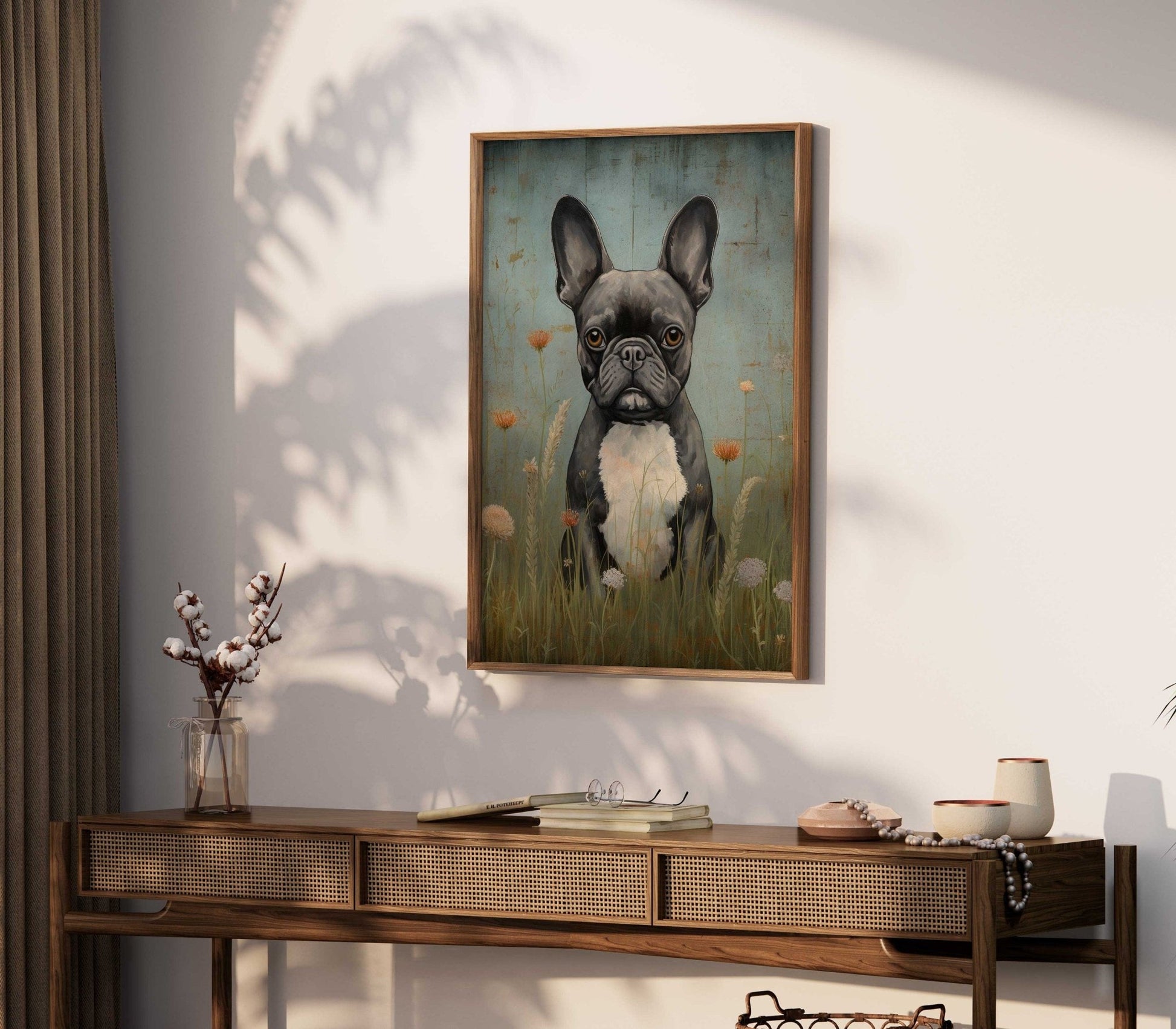 French Bulldog Wall Art, Vintage Dog Decor, Ideal Gift for Pet Lovers - WildfieldPrints