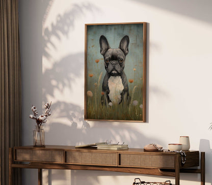French Bulldog Wall Art, Vintage Dog Decor, Ideal Gift for Pet Lovers - WildfieldPrints