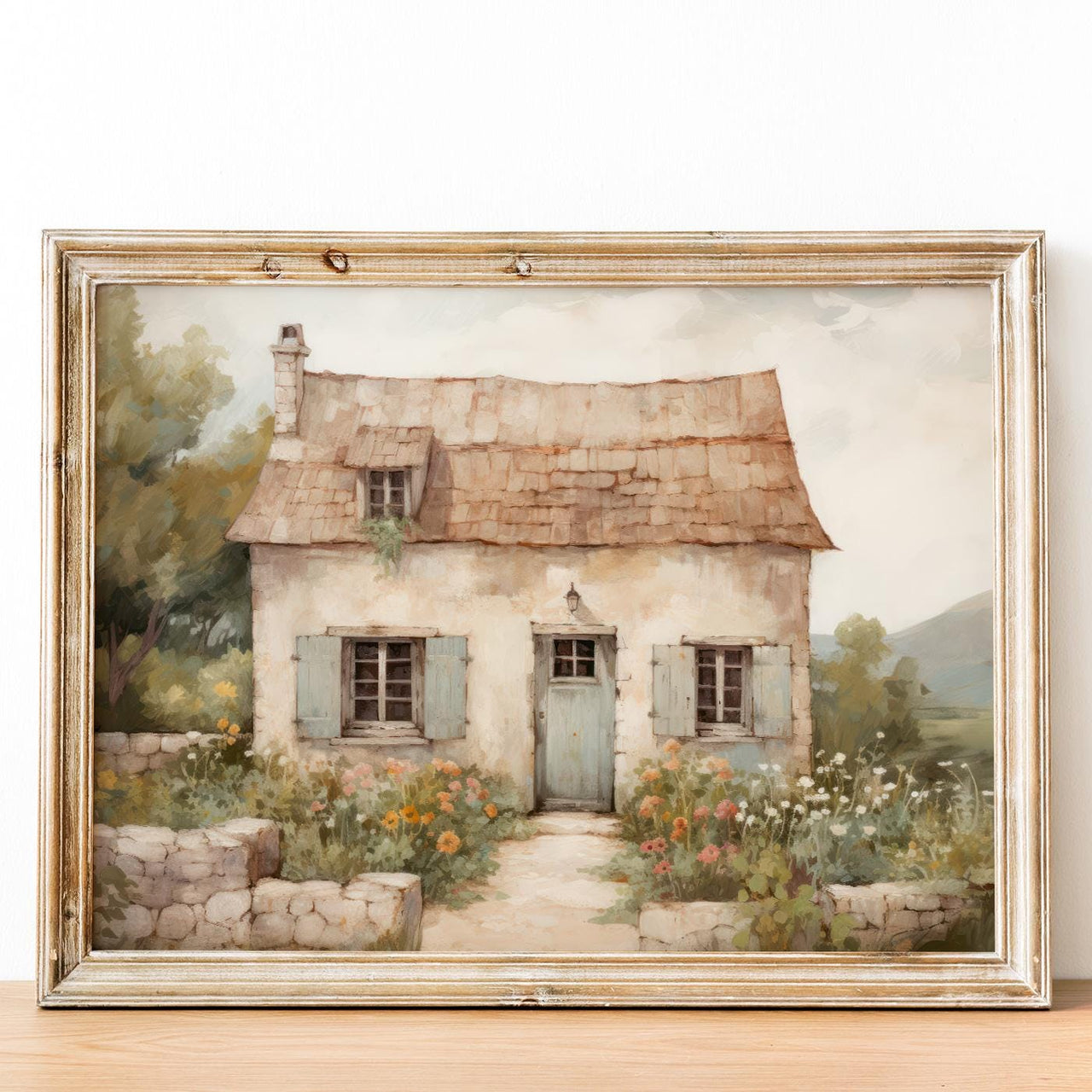 French Cottage Wall Art – Farmhouse Nursery Print