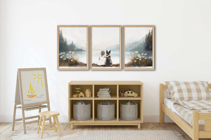 German Shepherd Nursery Decor, Girl Dog Prints, German Shepherd Art Set of 3, German Shepherd Posters, GSD Mom Gift, PRINTABLE Dog Art Kids - My Store