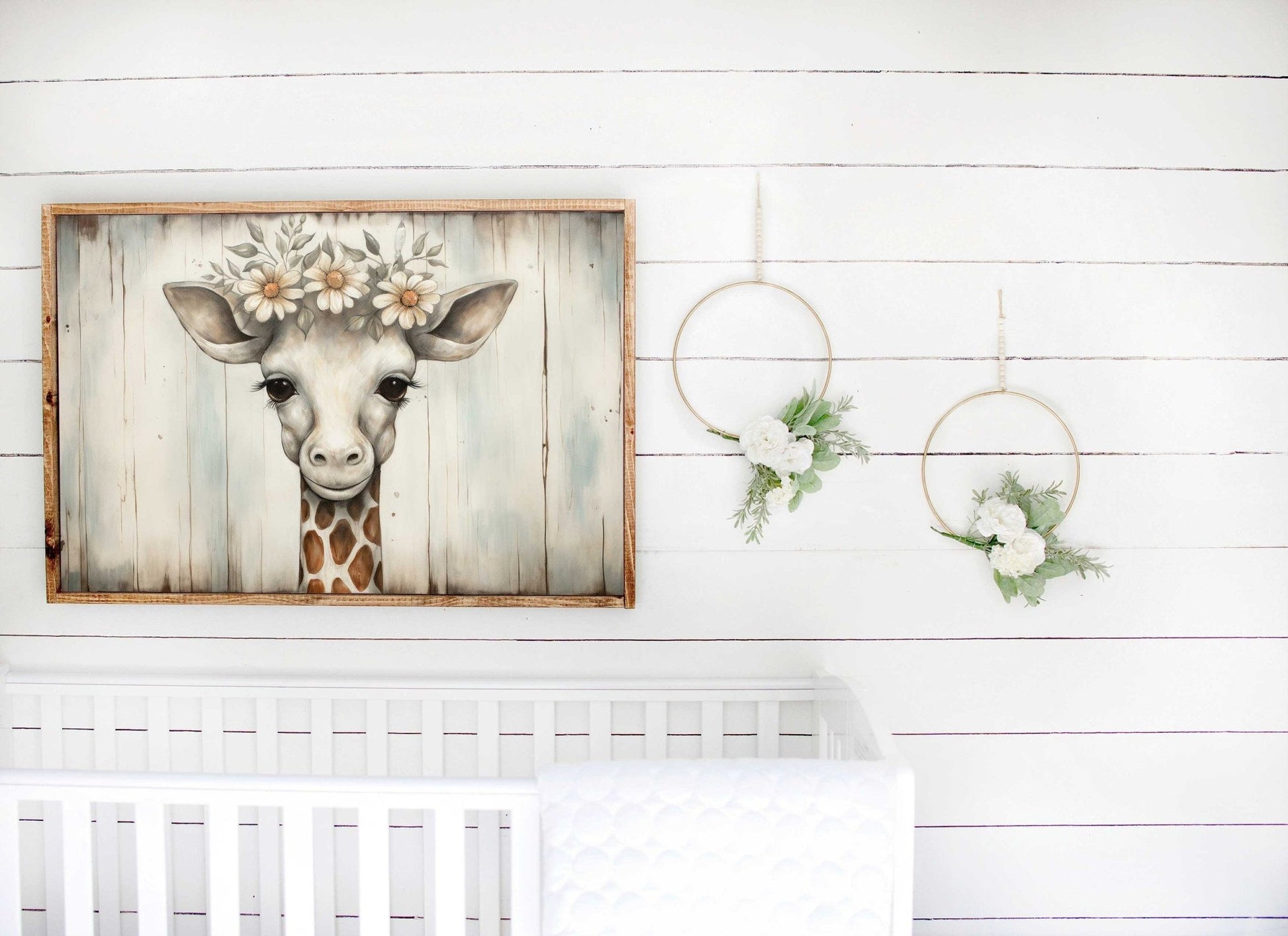 Giraffe Nursery Decor, Safari Animal Wall Art, Cute Kids Room Decor - WildfieldPrints