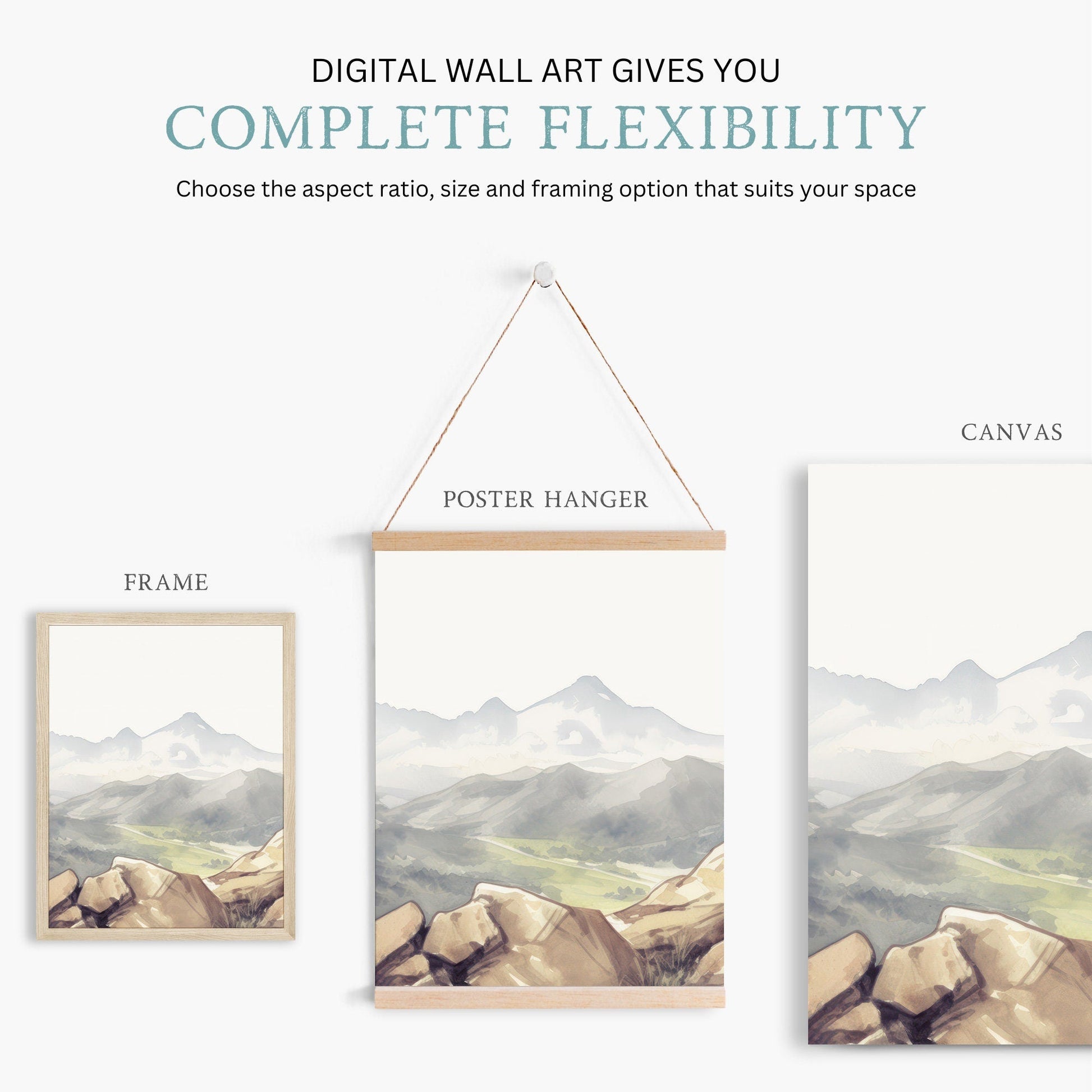 Girl Adventure Nursery Art, Mountain Decor for Girls' Room - WildfieldPrints