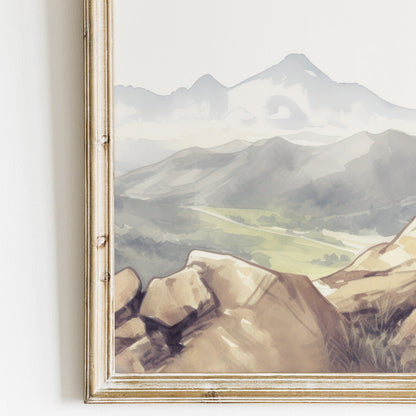 Girl Adventure Nursery Art, Mountain Decor for Girls' Room - WildfieldPrints