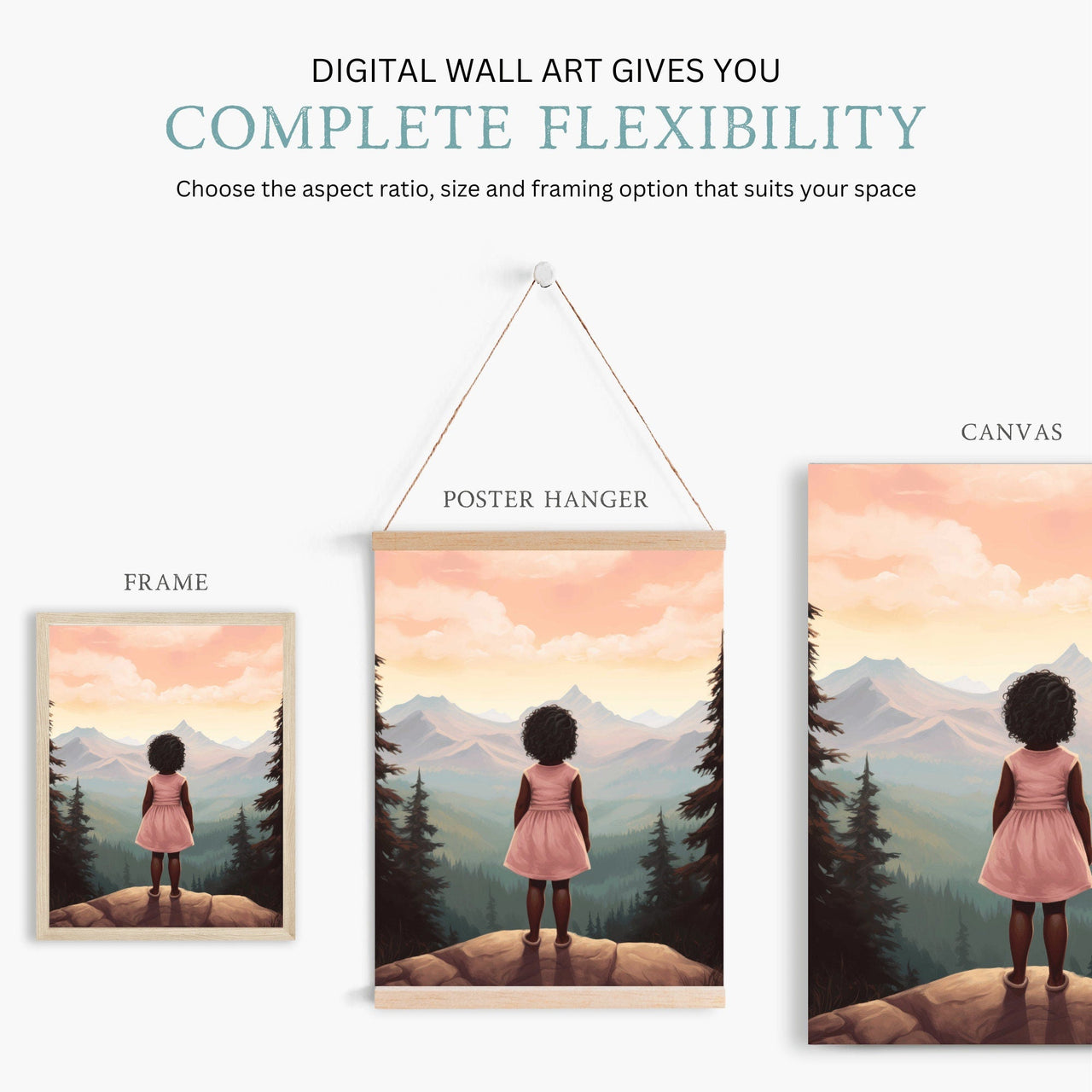 Black Girl Wall Art – African American Nursery Print