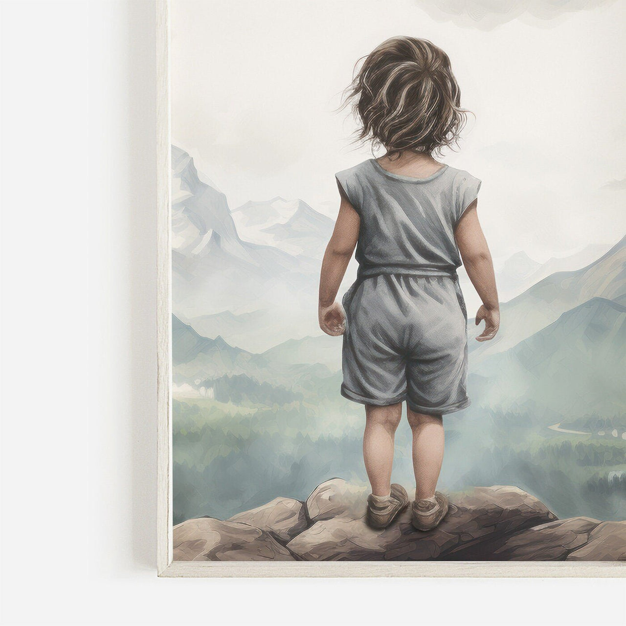 Girl Adventure Wall Art – Camping Toddler Room Decor • Set of 3