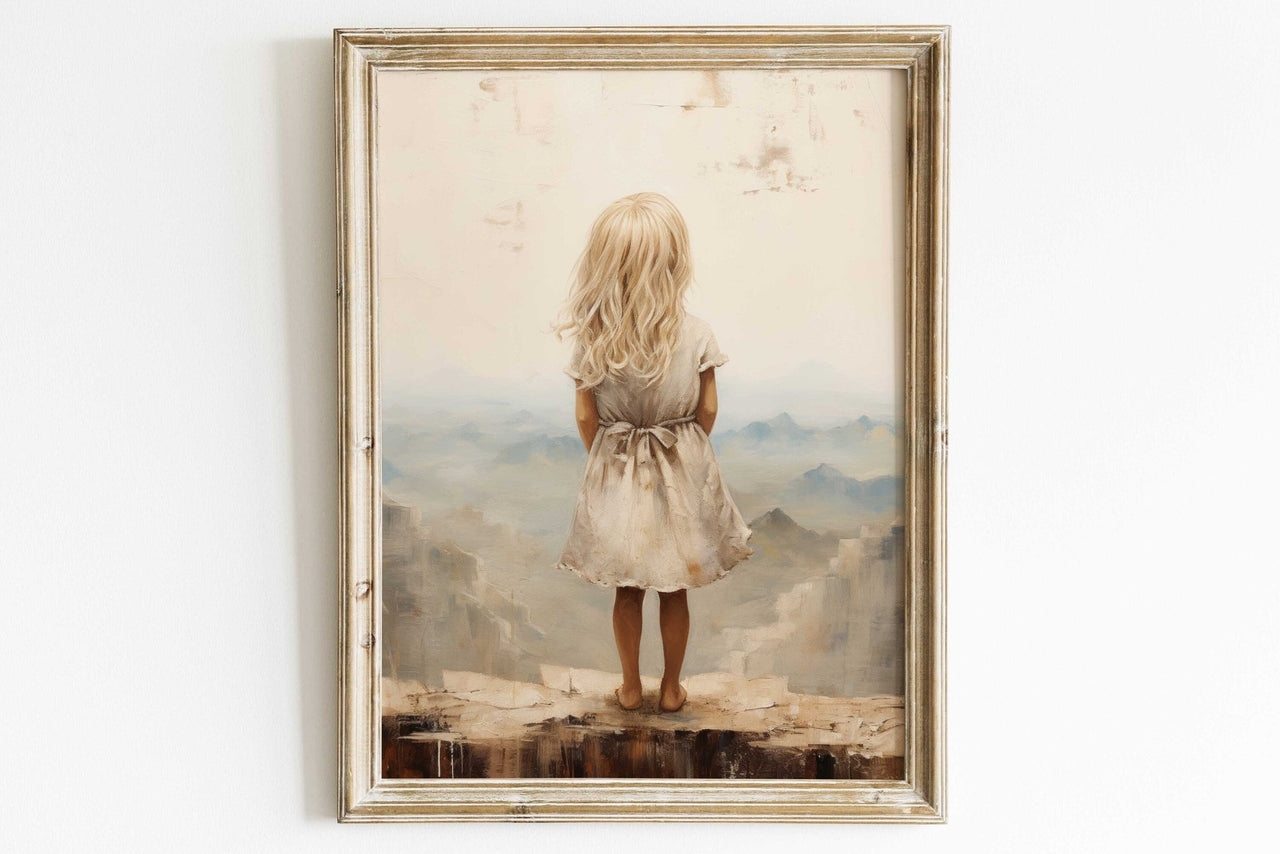 Mountain Adventure Wall Art – Girls Room Print