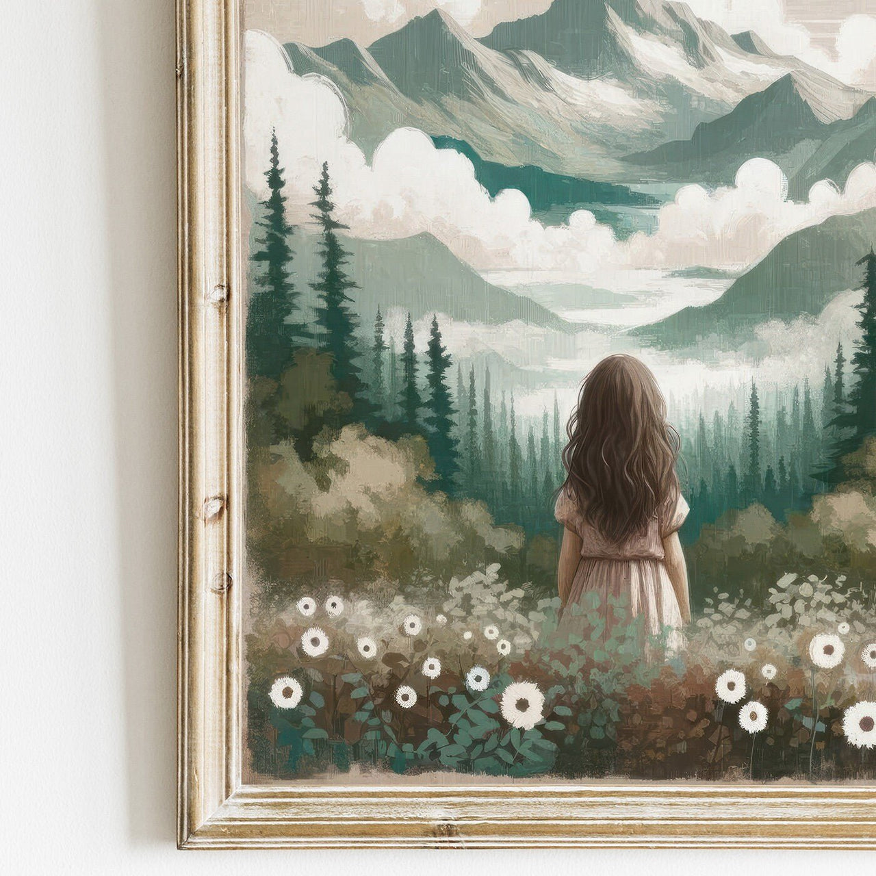 Mountain Adventure Wall Art – Nature Toddler Room Print