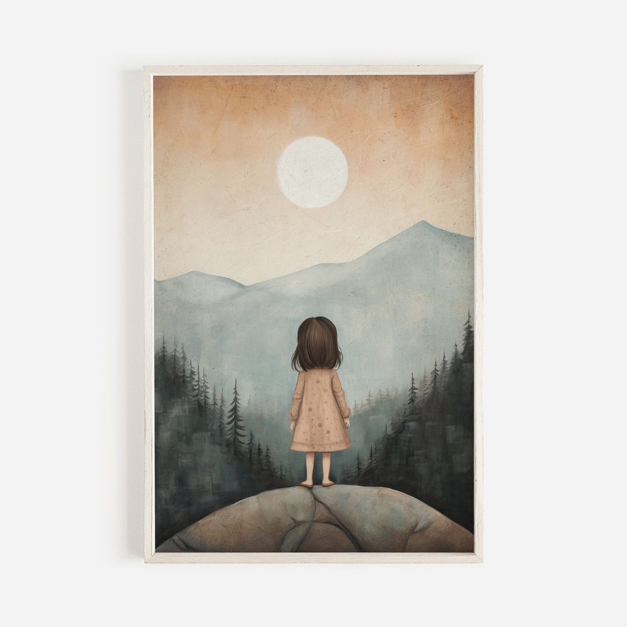 Girl Adventure Wall Art – Nature - Inspired Nursery Print