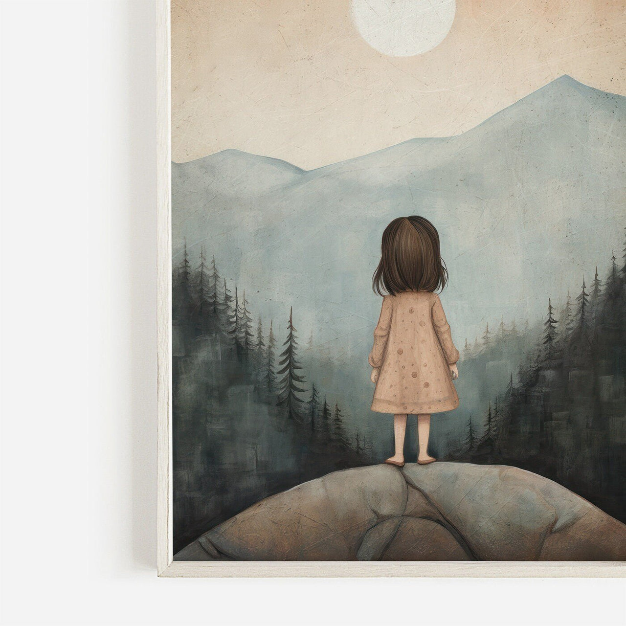 Girl Adventure Wall Art – Nature - Inspired Nursery Print