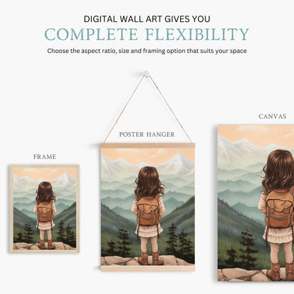 Girl Adventure Prints, Girls Room Decor, Nature - Themed Wall Art - WildfieldPrints