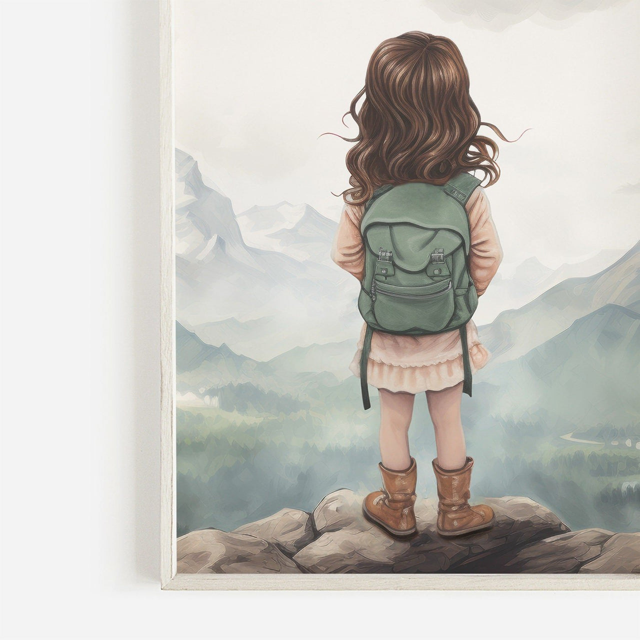 Girl Adventure Wall Art – Nature Girls Room Print • Set of 3