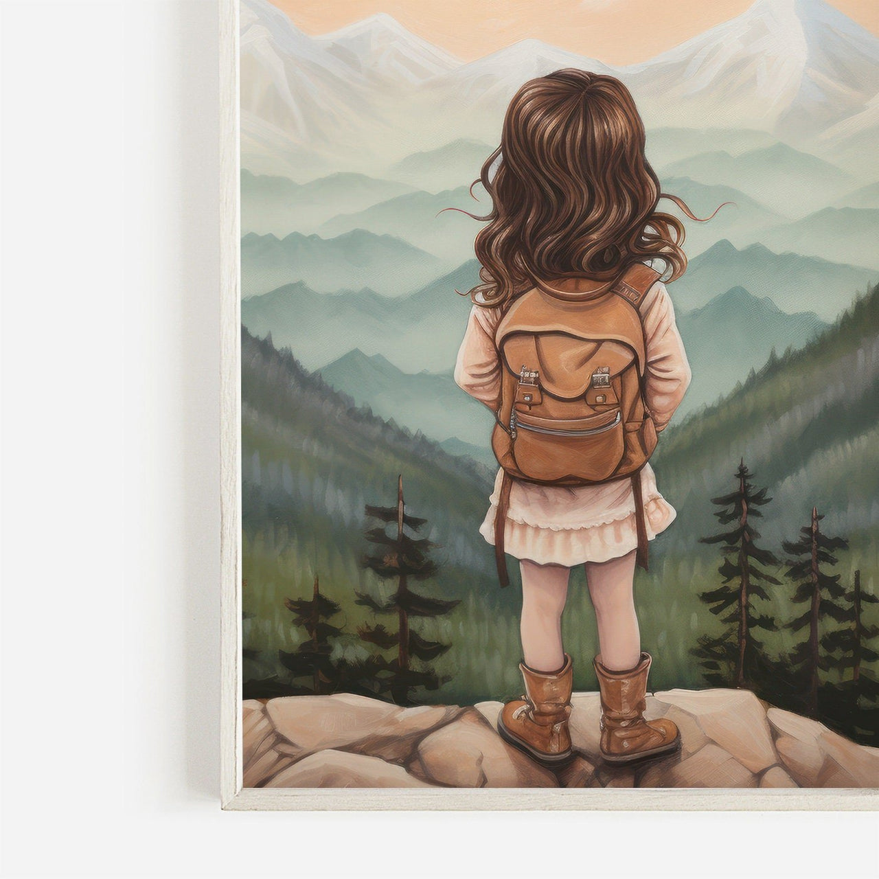 Brave Girl Adventure Wall Art – Nature Girls Room Print • Set of 3
