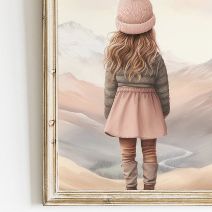 Girl Adventure Prints, Hot Air Balloon Nursery Decor, Kids' Room Art - WildfieldPrints