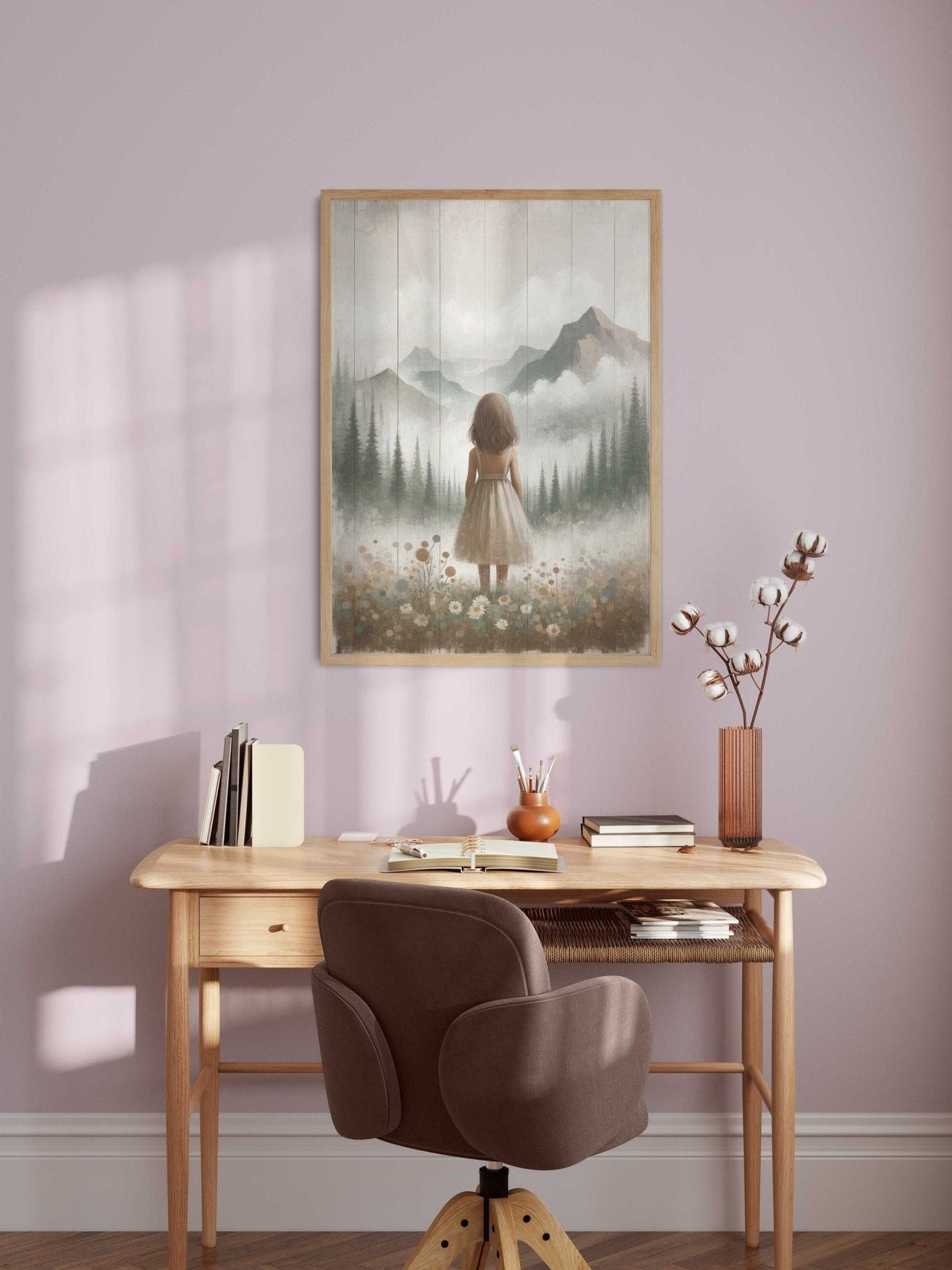 Mountain Nursery Wall Art – Adventure Toddler Room Print