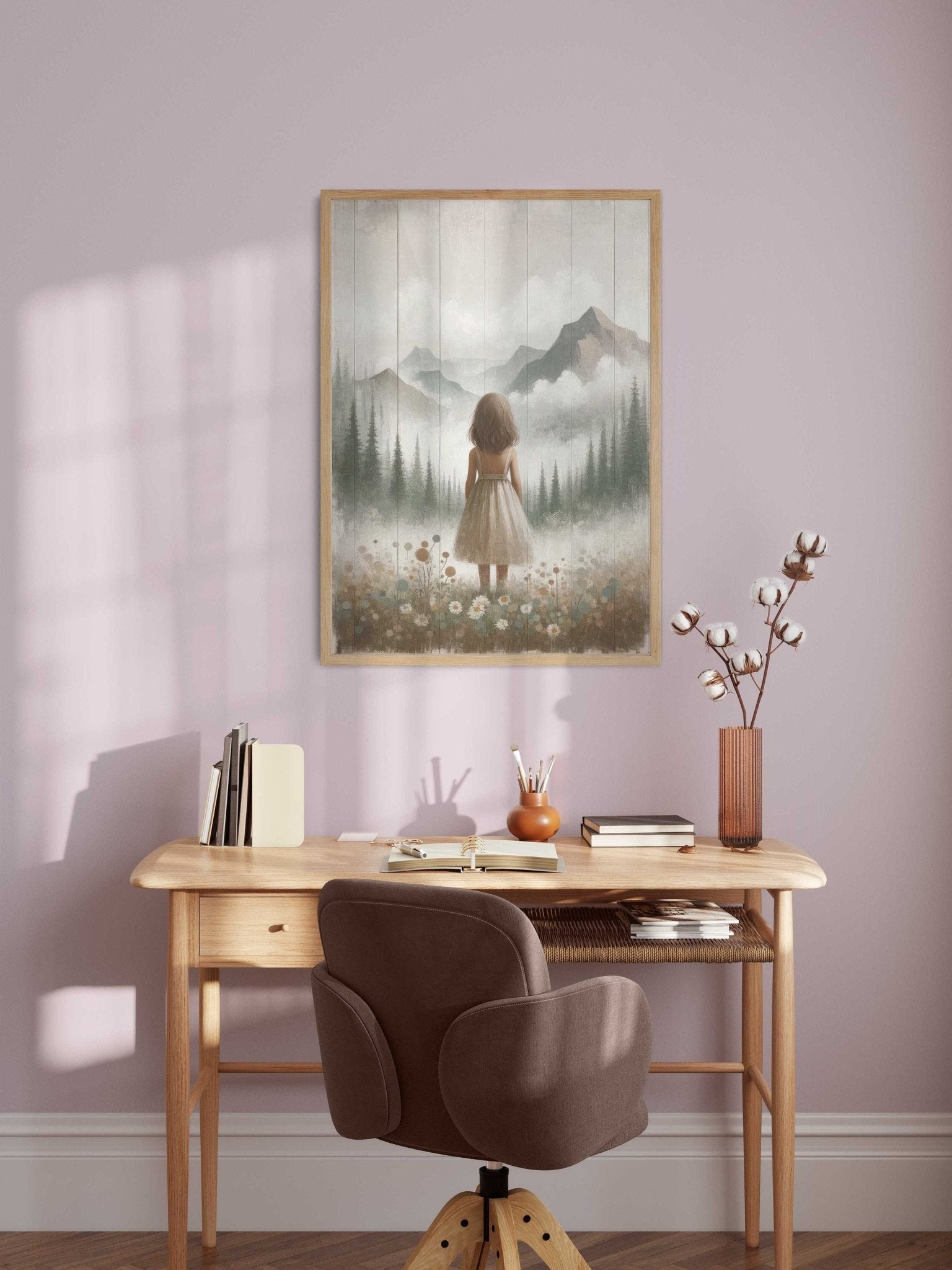 Girl Adventure Prints, Mountain Nursery Decor, Toddler Room Art - WildfieldPrints