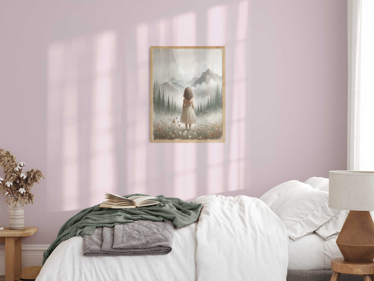 Mountain Nursery Wall Art – Adventure Toddler Room Print