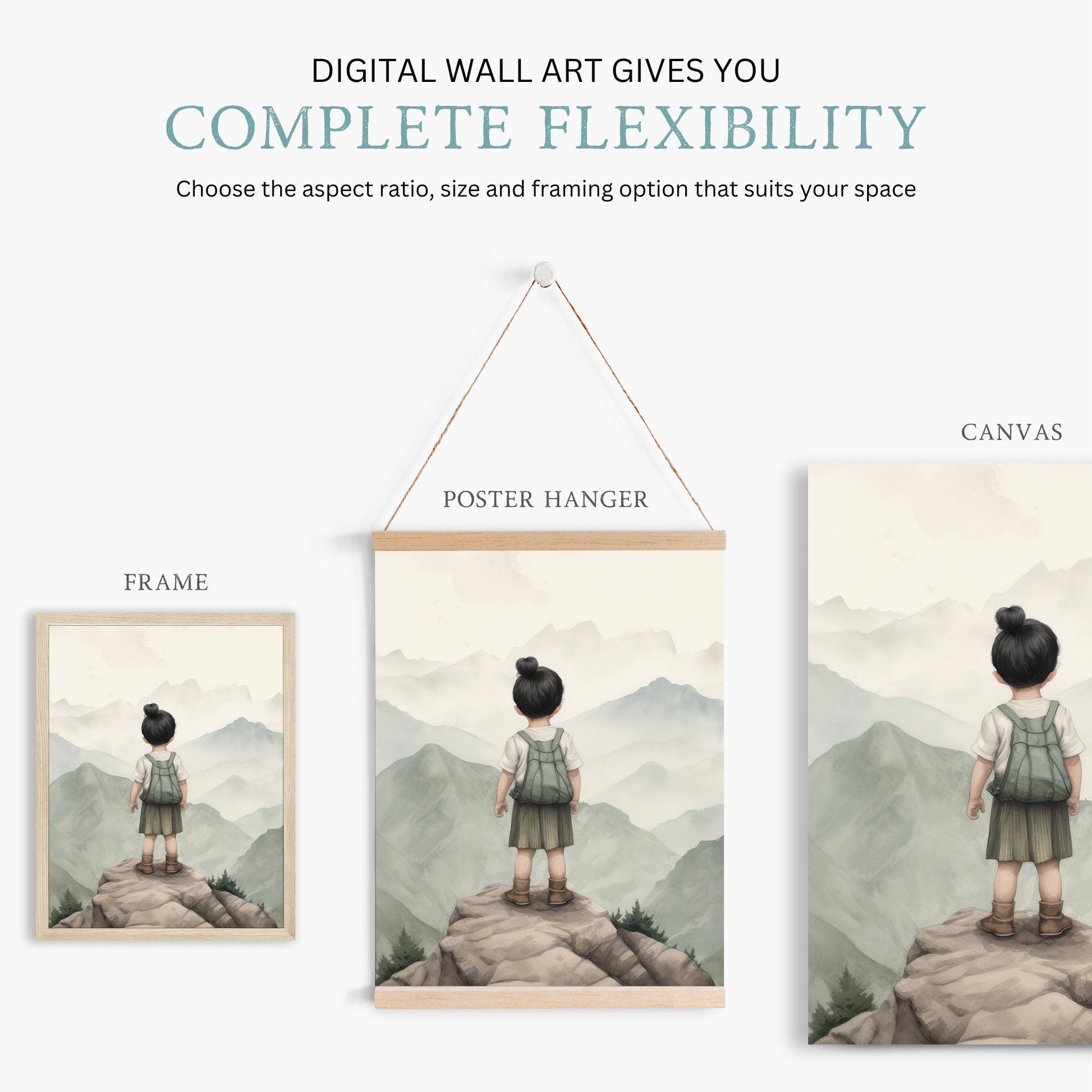 Girl Adventure Prints, Nature - Themed Nursery Decor, Girls Room Art - WildfieldPrints
