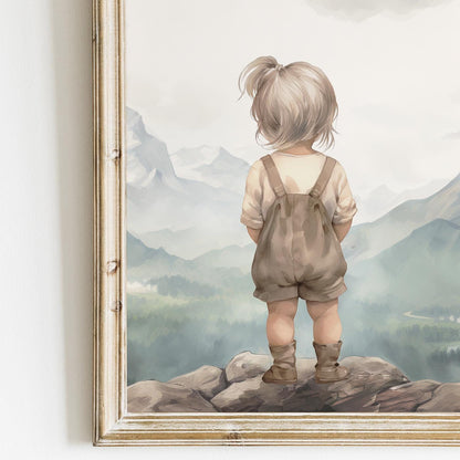 Girl Adventure Prints, Nature - Themed Nursery Wall Decor, Girls Room - WildfieldPrints