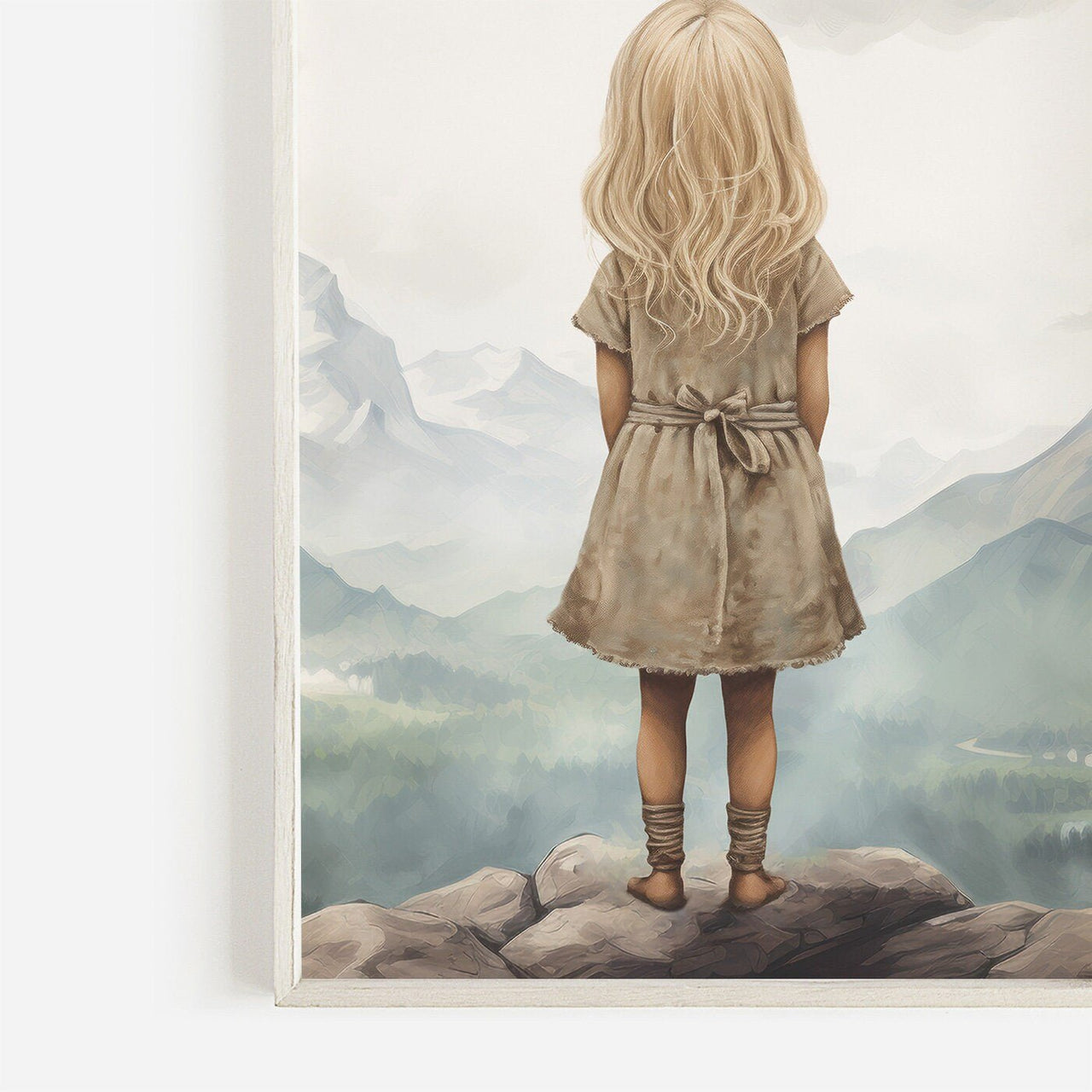 Blonde Adventurer Wall Art – Adventure Girls Room Decor • Set of 3