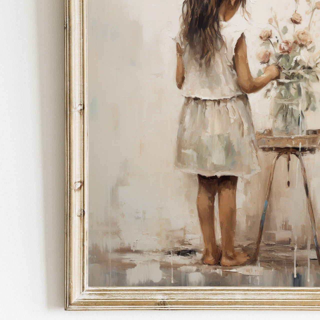 Floral Wall Art – Vintage Girls Room Print