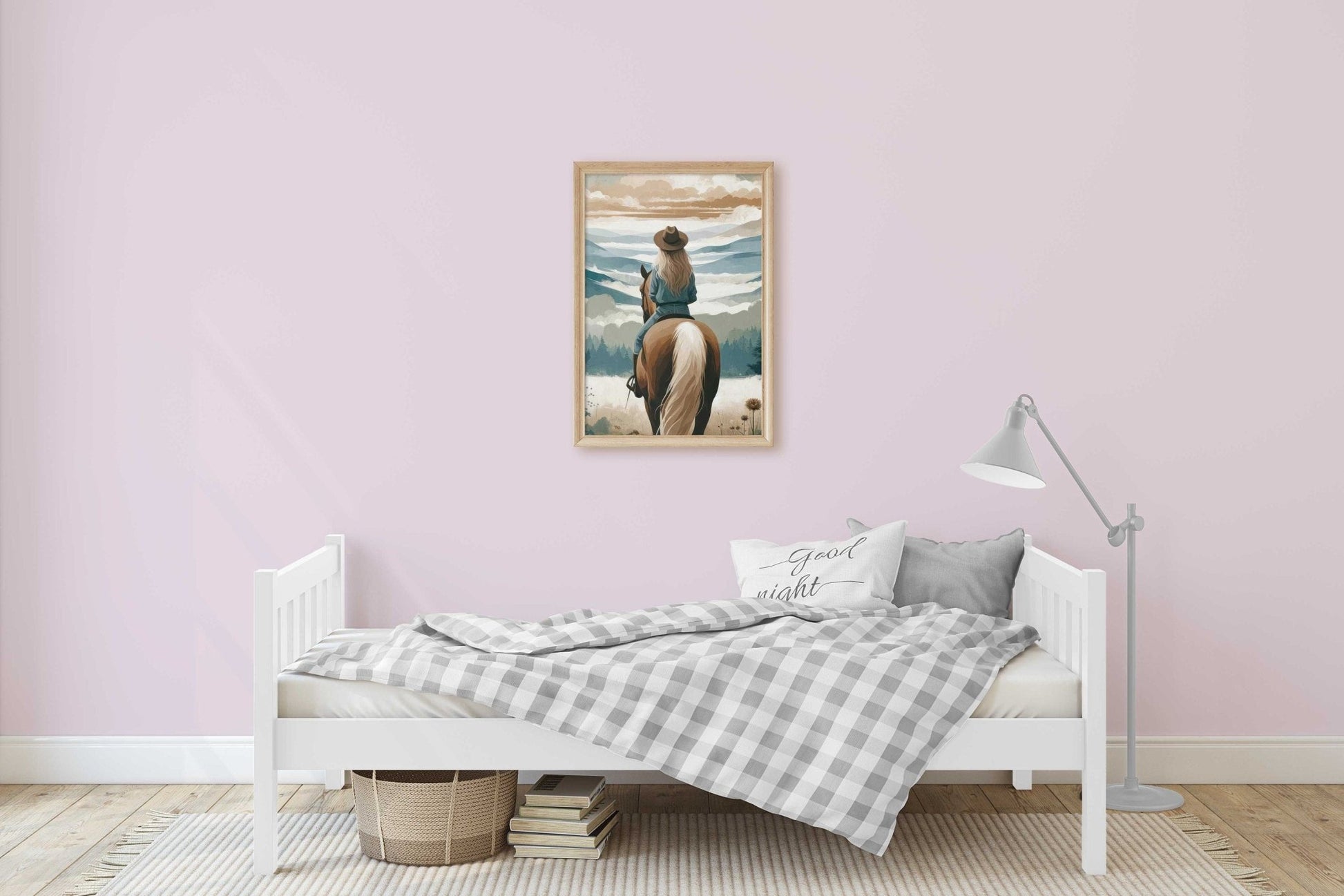 Girl & Horse Prints, Equestrian Decor for Girls Room, Nursery Art - WildfieldPrints